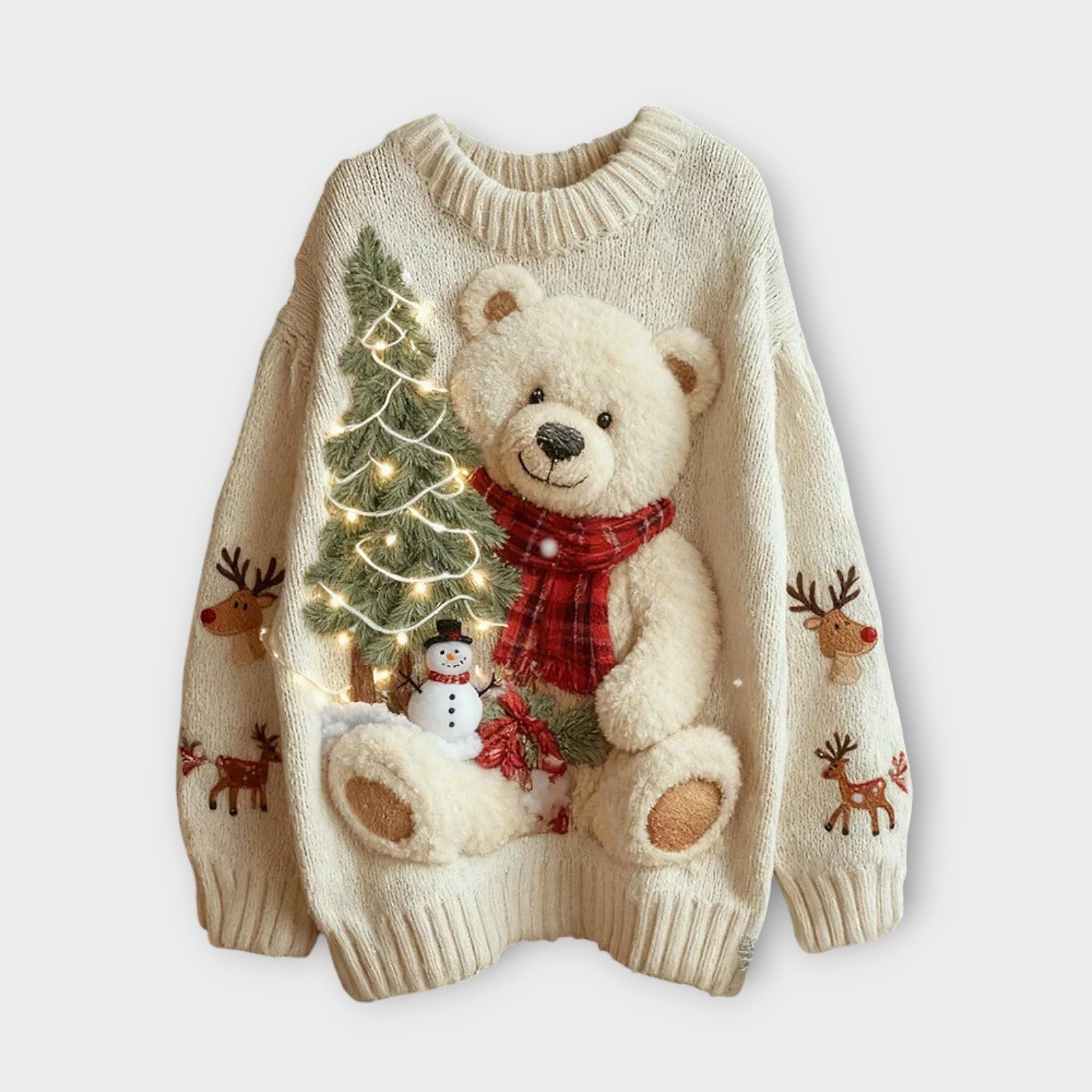 Cozy Teddy Christmas Sweater