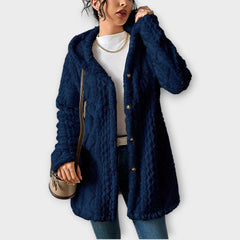 Cozy Textured Hooded Winter Jacket