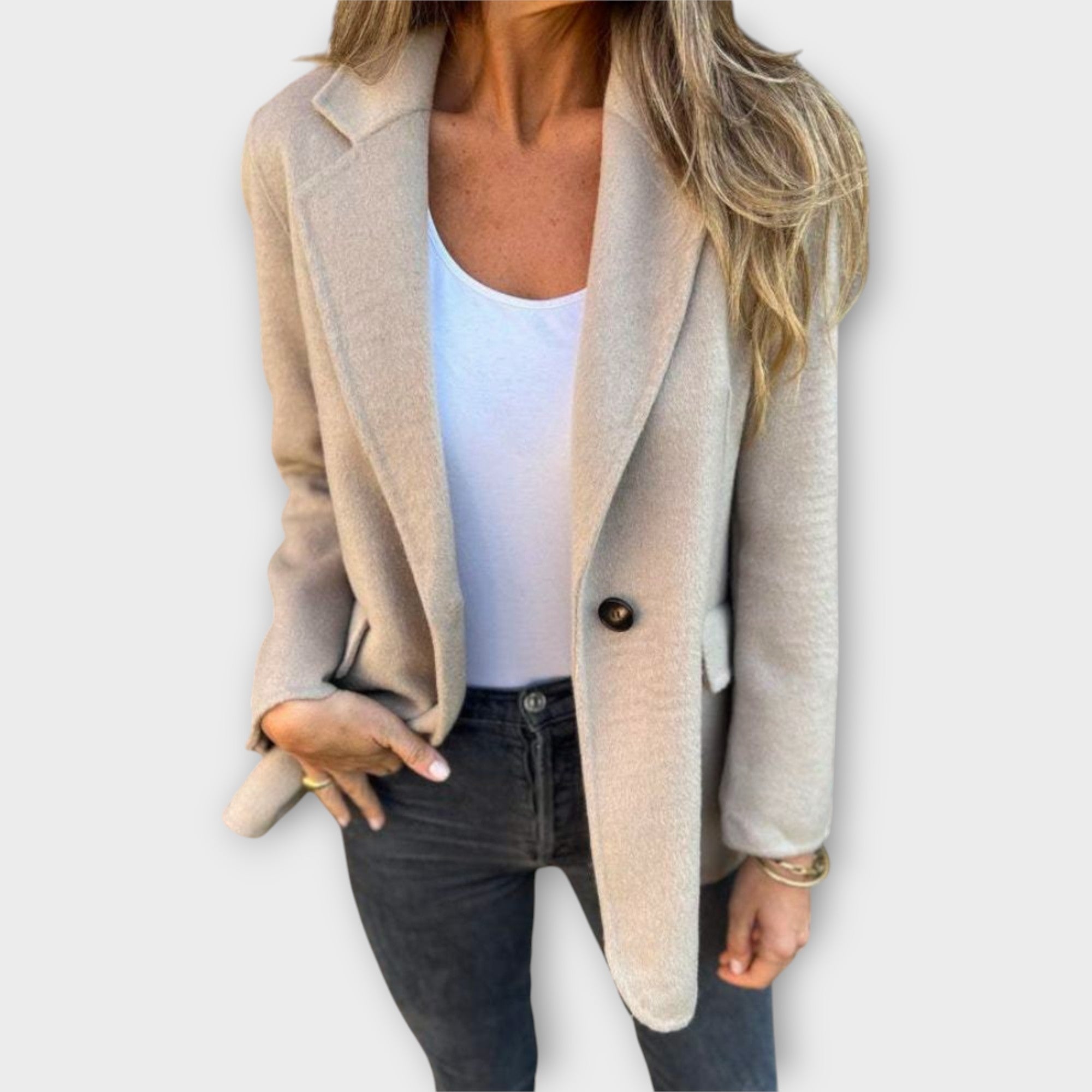 Single-Breasted Tailored Blazer