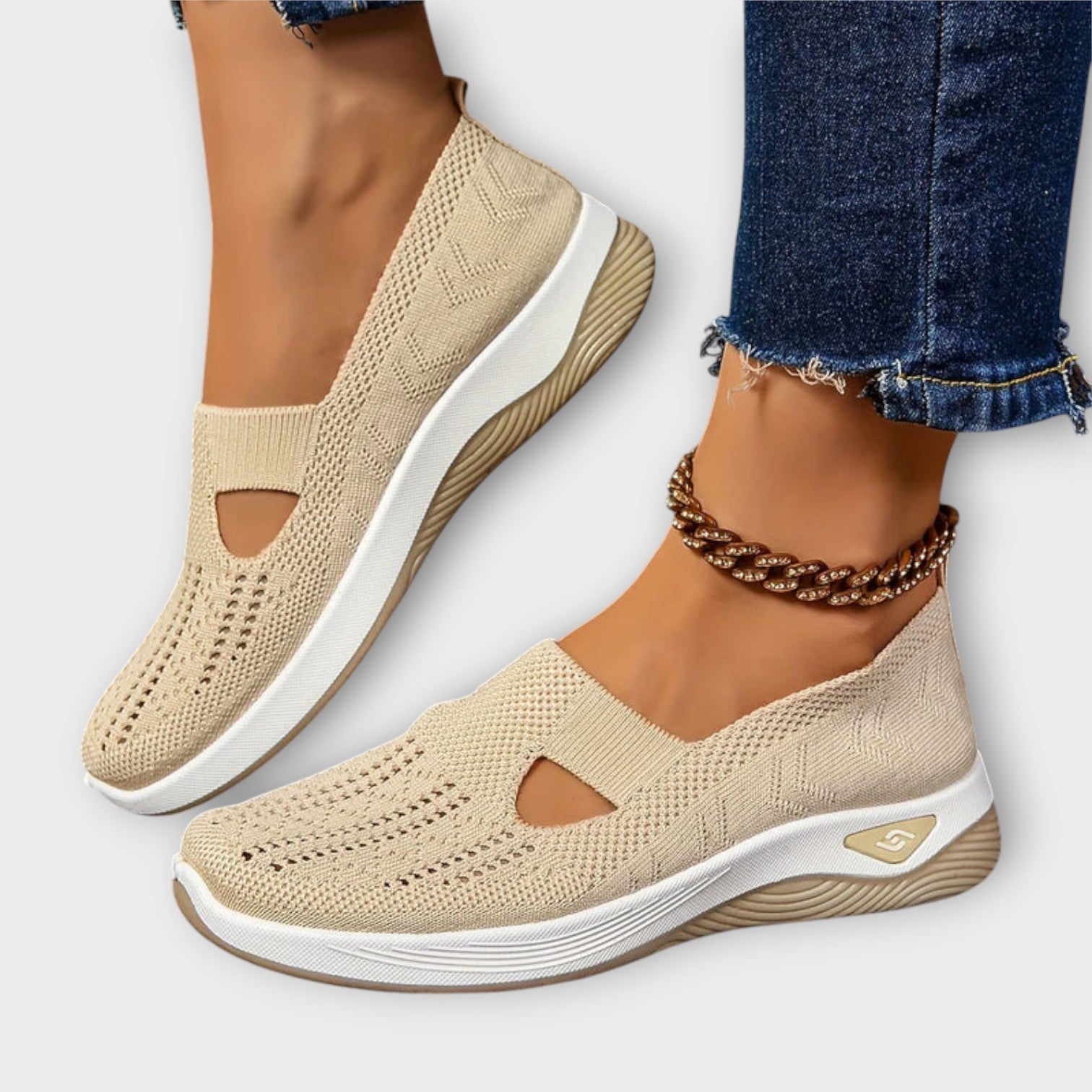 Comfort Knit Slip-On Walking Shoes