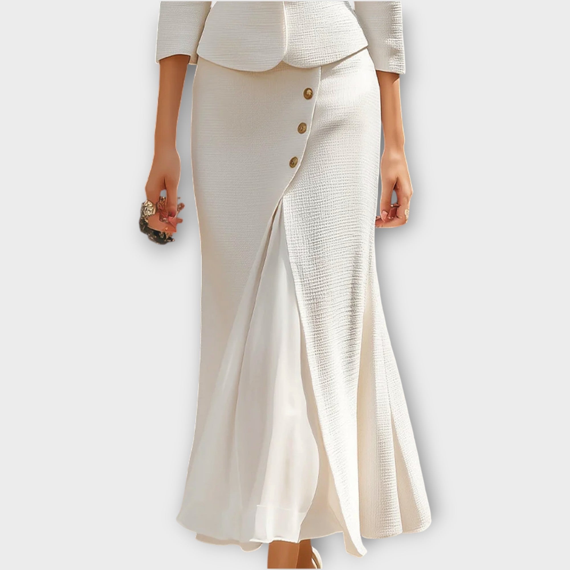 Elegant Tailored Skirt Suit