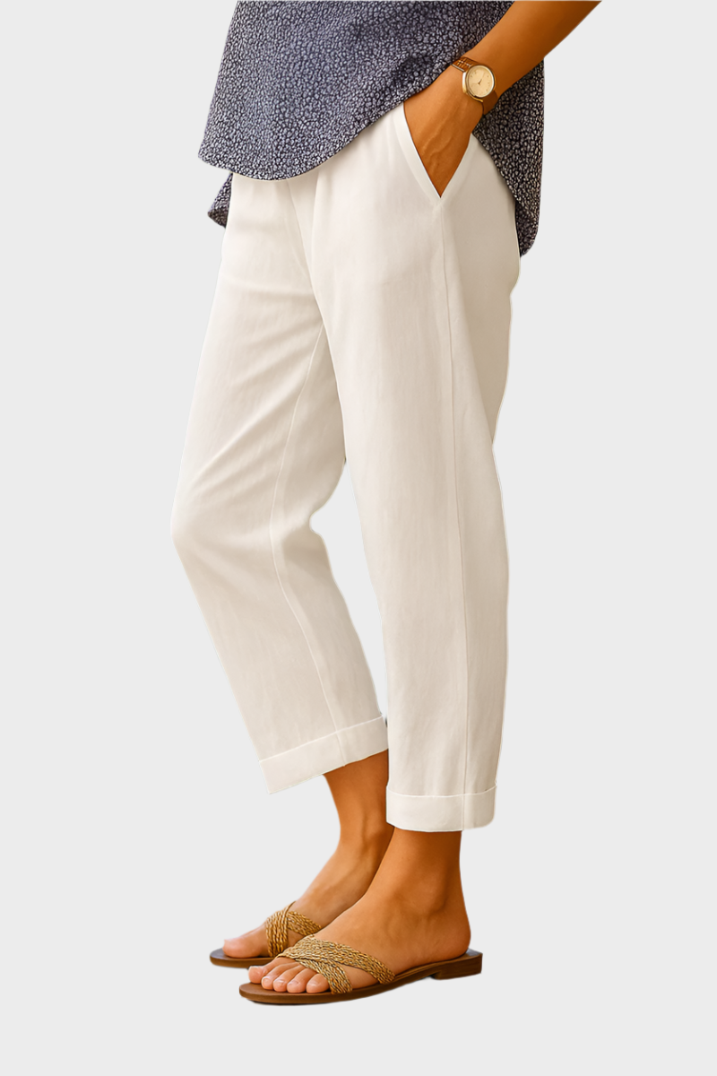 Summer Trousers in Linen and Cotton