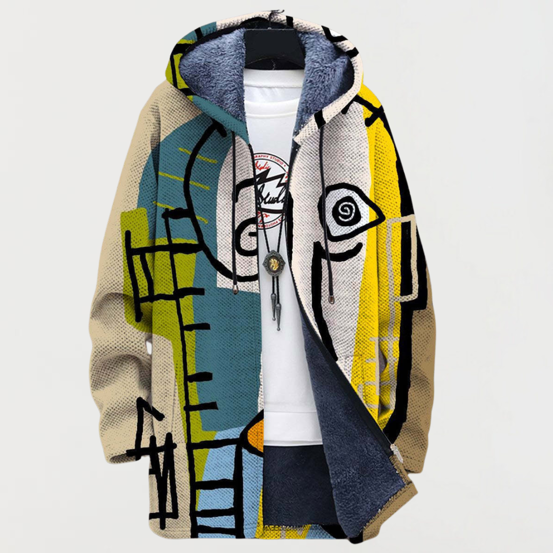Jacket with Abstract Pattern