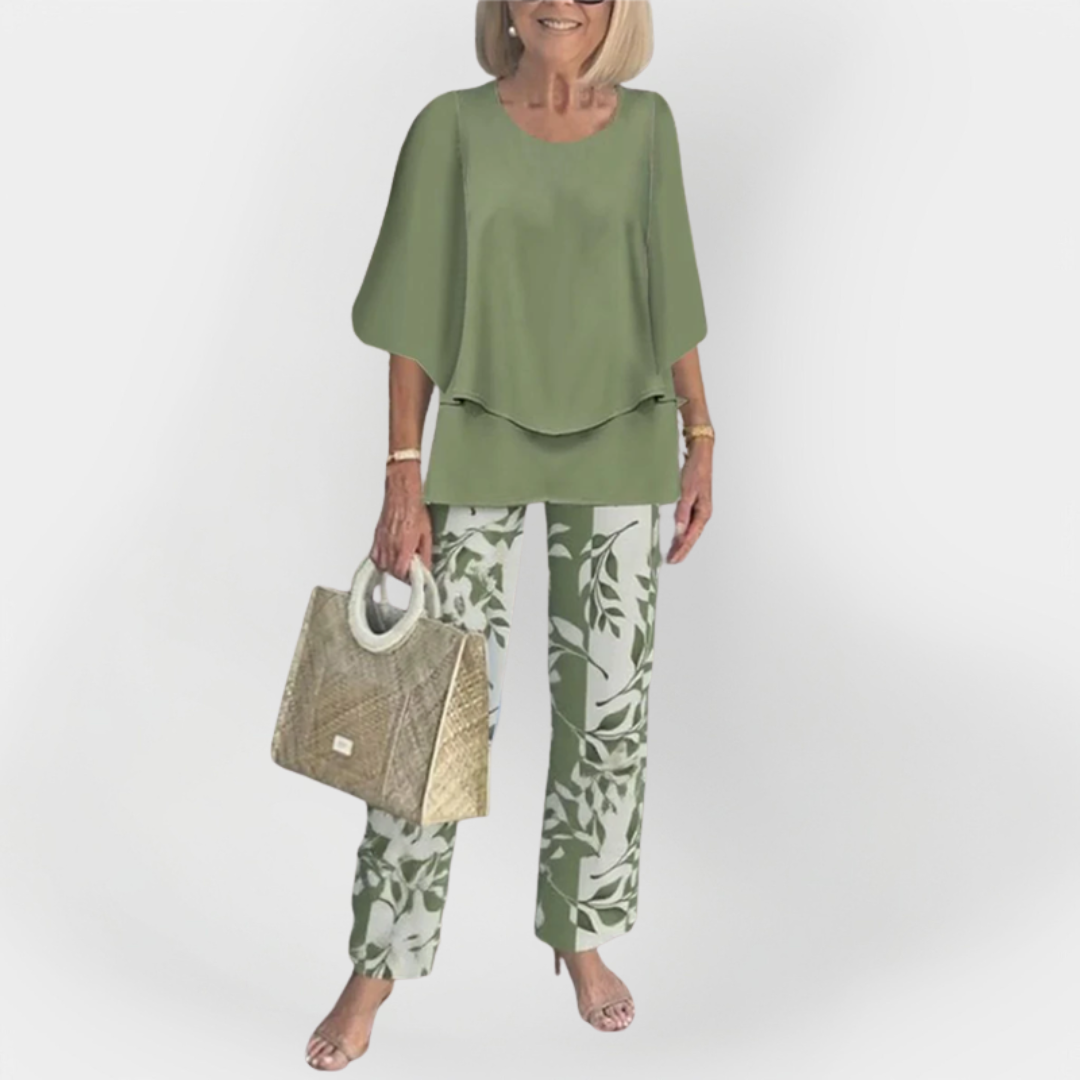 Stylish Set with Comfortable Top and Trousers
