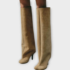 Mela Suede Knee-High Boots