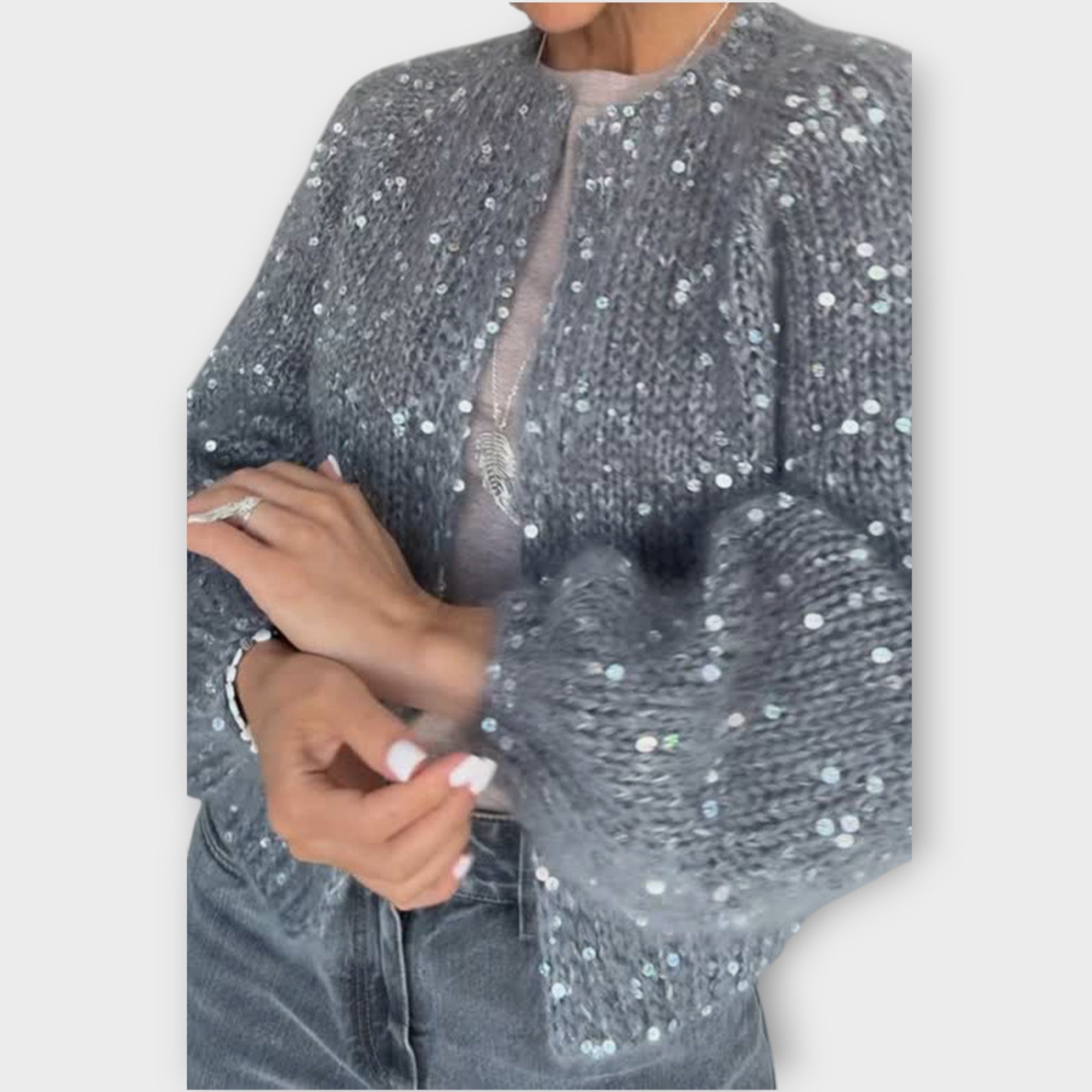 Sparkle Knit Cardigan – Soft, Chic & Effortlessly Elegant