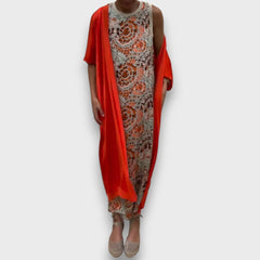 Maxi Dress with Cardigan