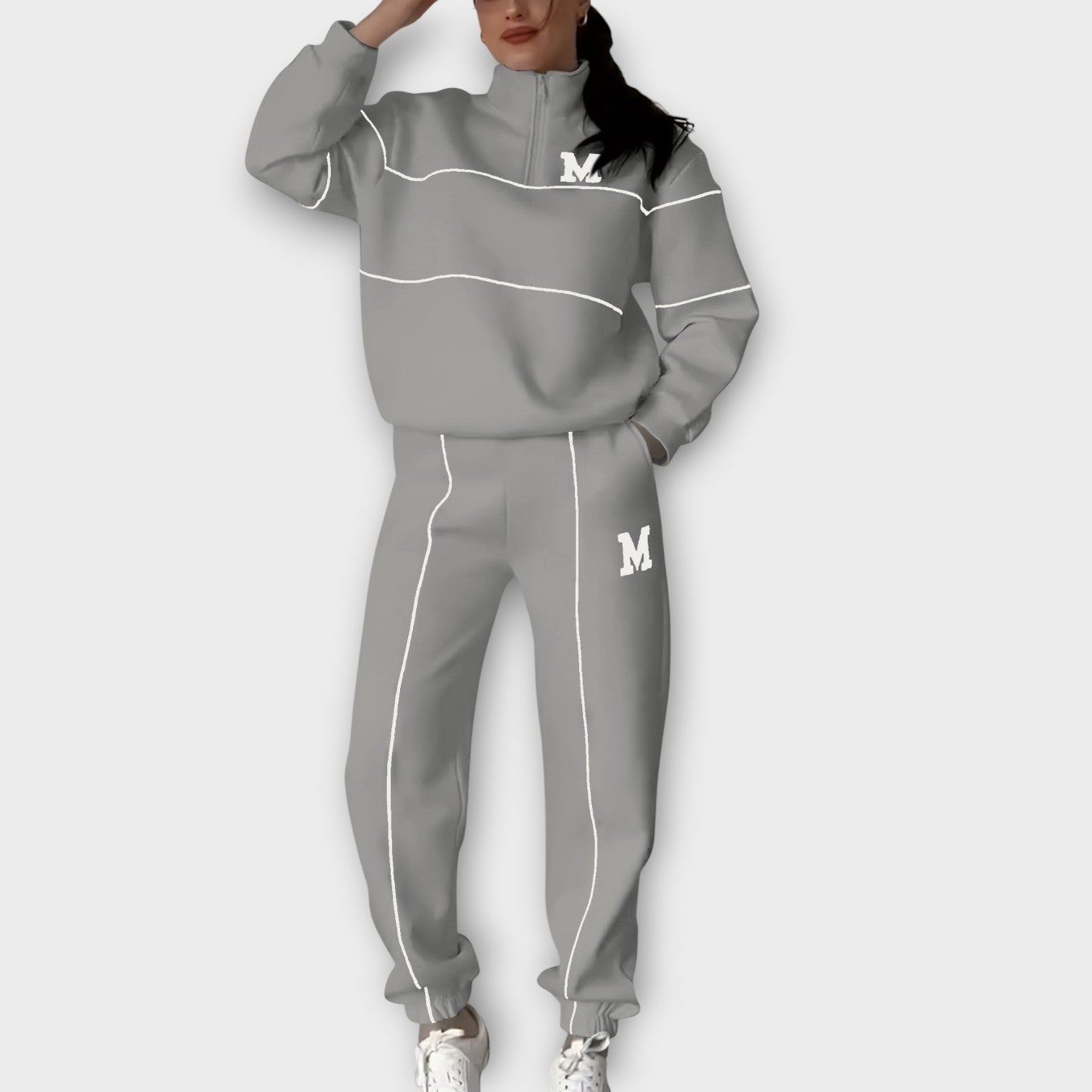 Comfy Half-Zip Lounge Set