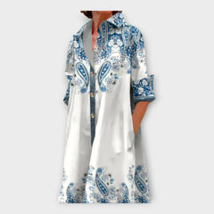 Handmade Dress with Geometric Pattern