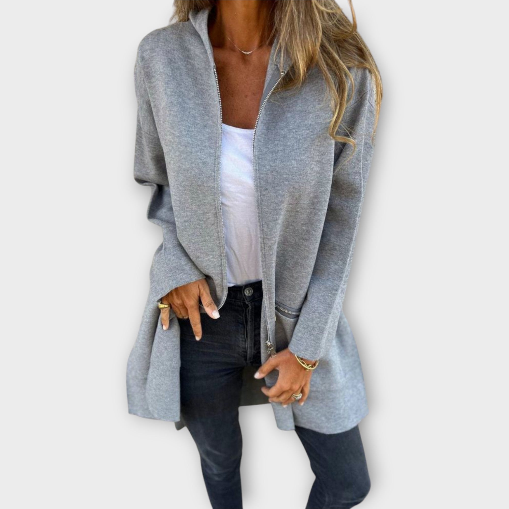 Soft Zip-Up Cardigan