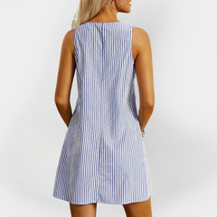 Sleeveless Striped Dress