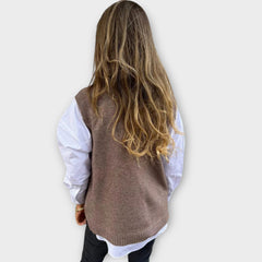V-Neck Knit Vest