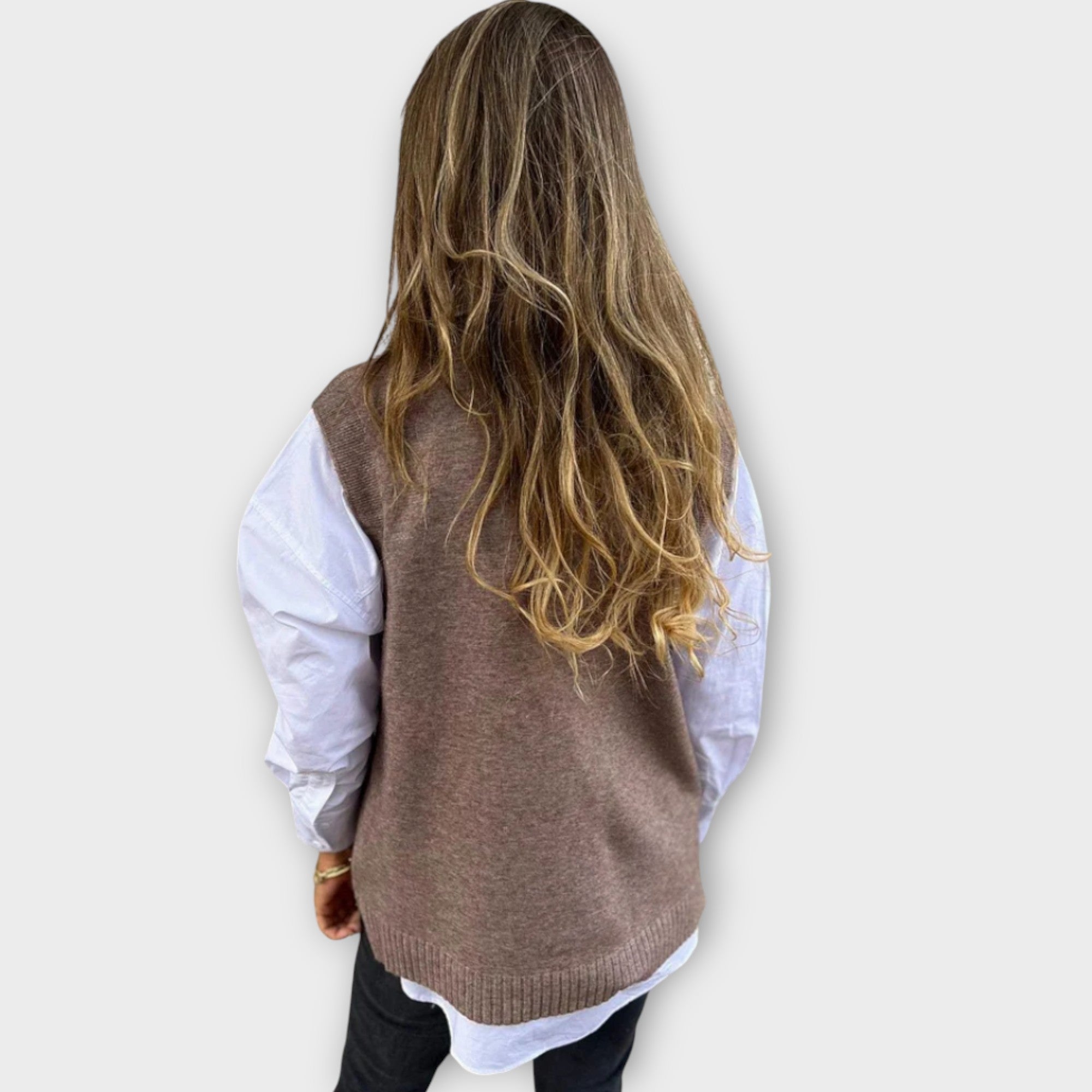 V-Neck Knit Vest