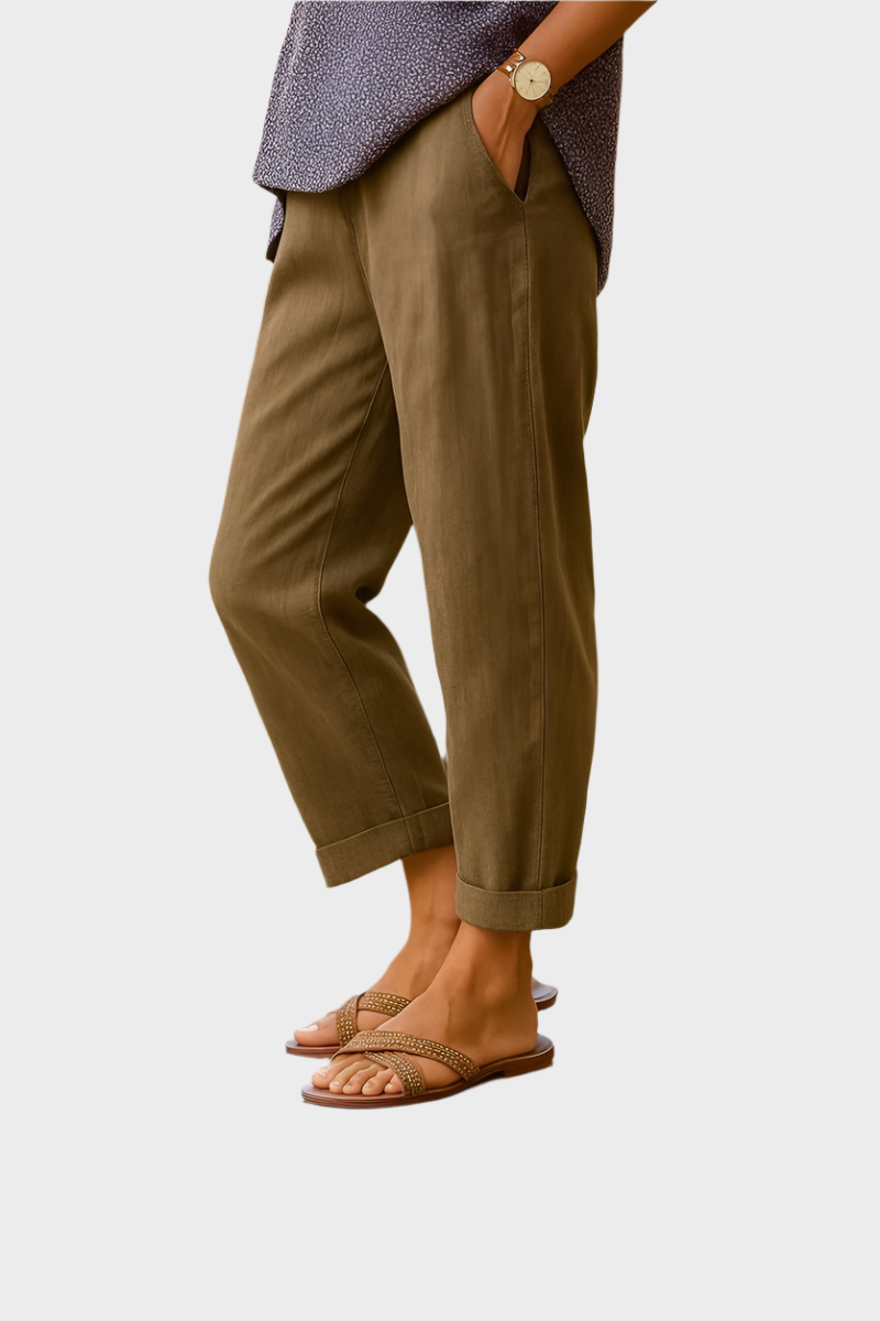 Summer Trousers in Linen and Cotton
