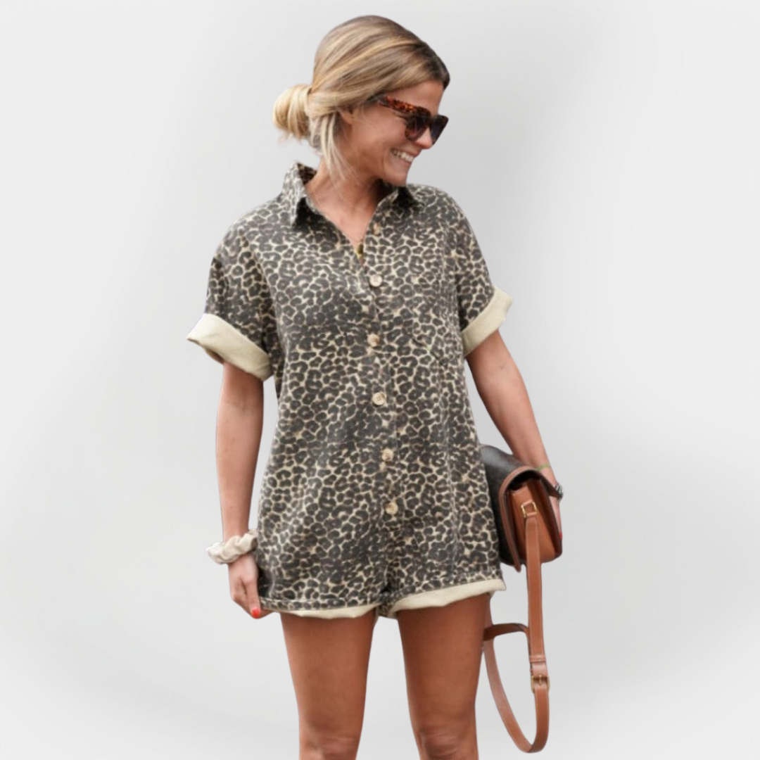 All-in-One Leopard Print Jumpsuit