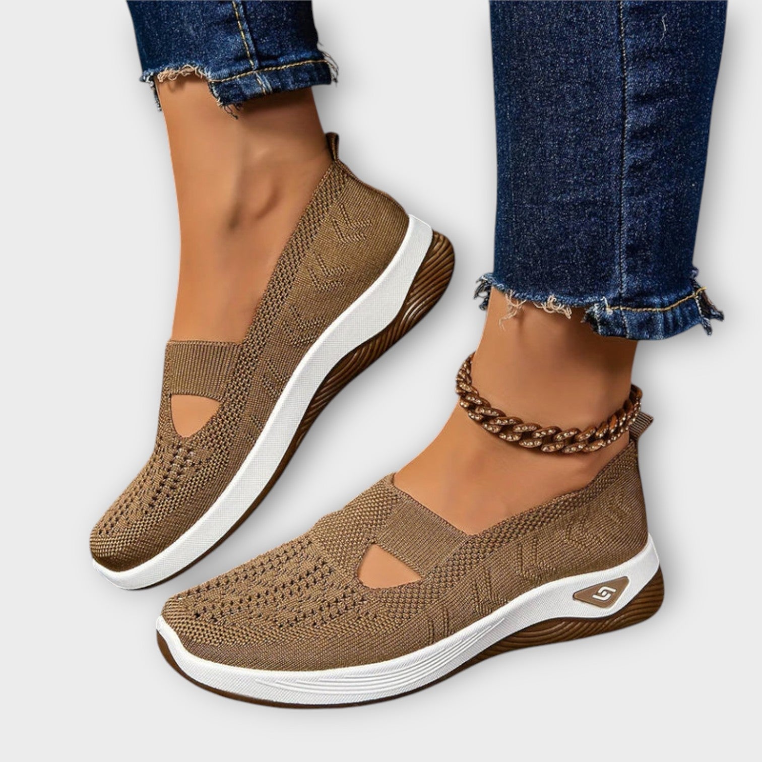 Comfort Knit Slip-On Walking Shoes