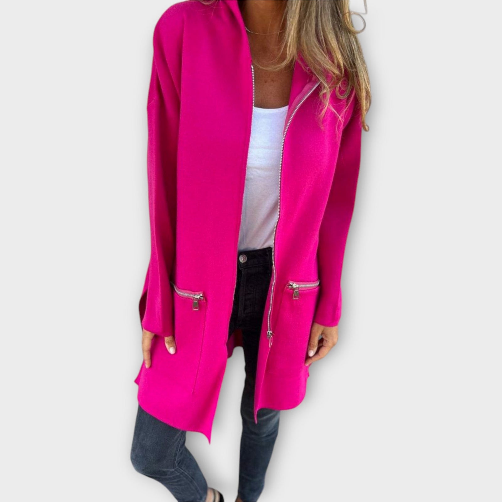 Soft Zip-Up Cardigan