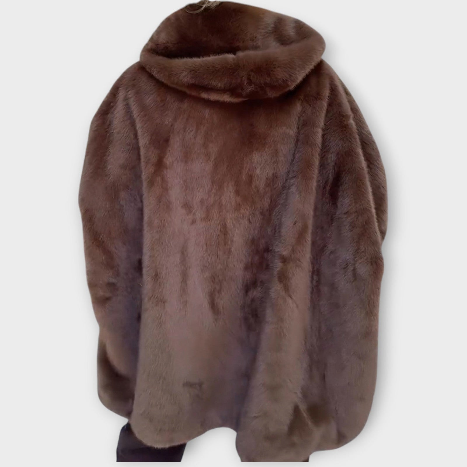 Luxury Faux Fur Hooded Jacket