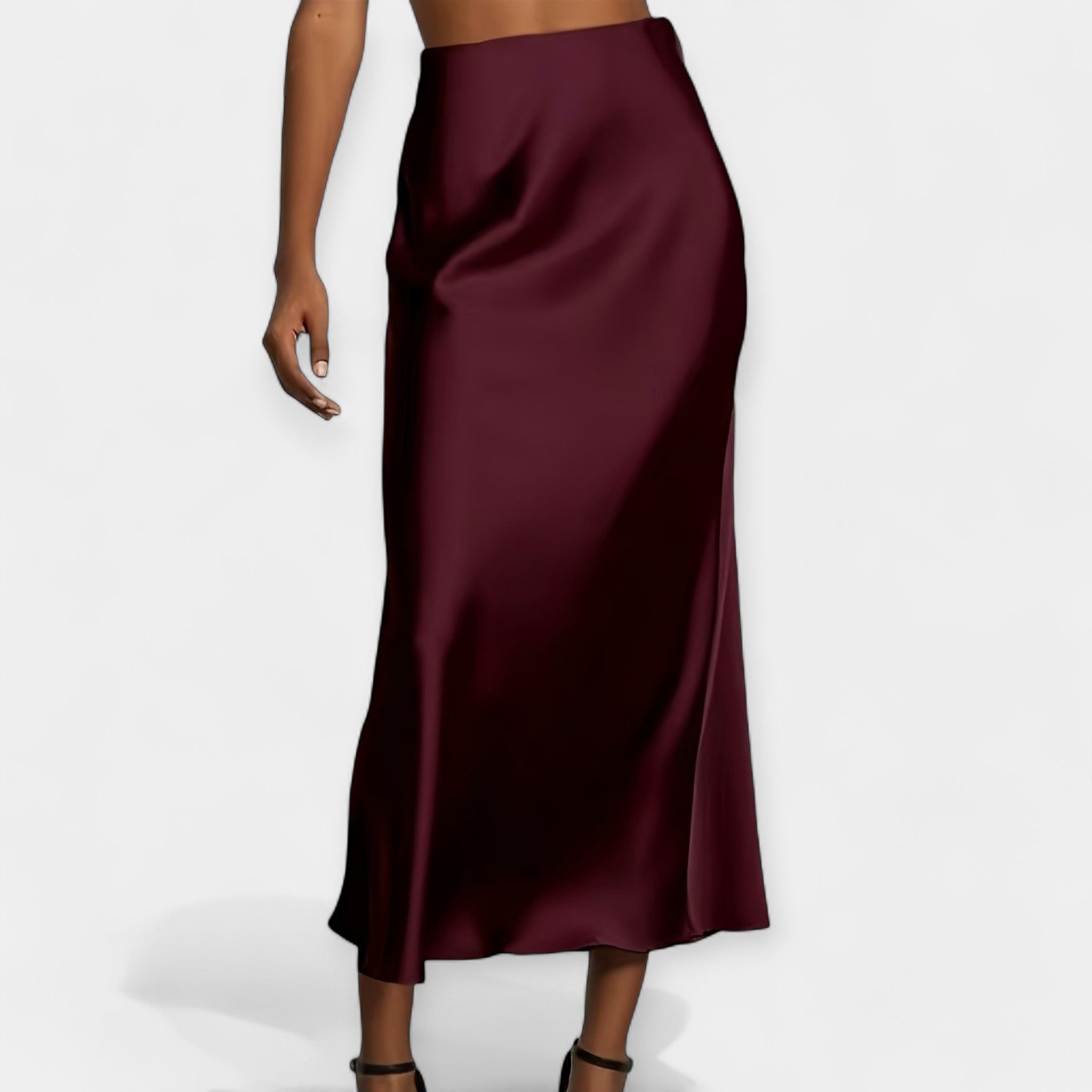 High Waist Midi Skirt