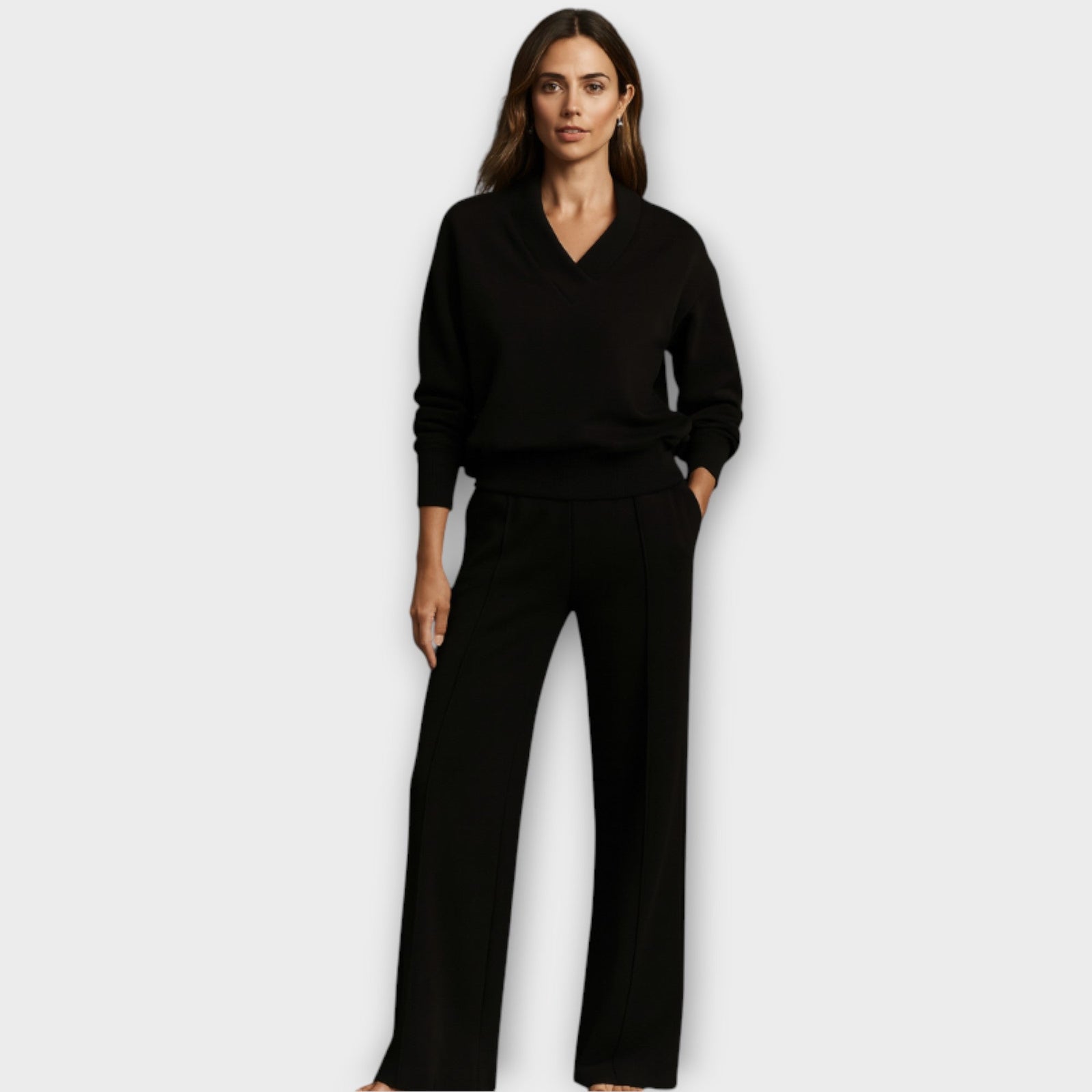 Relaxed V-Neck Lounge Set