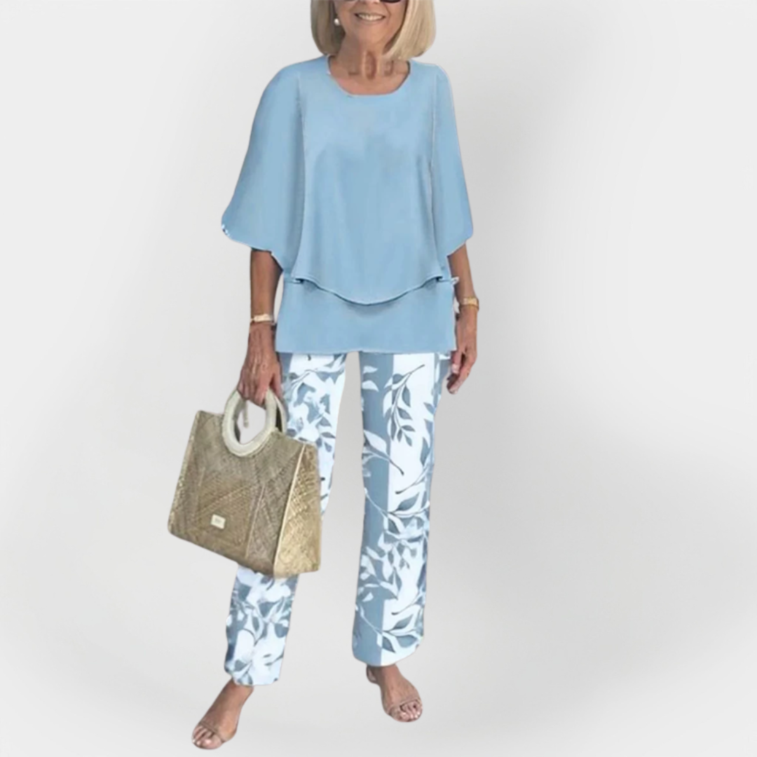 Stylish Set with Comfortable Top and Trousers