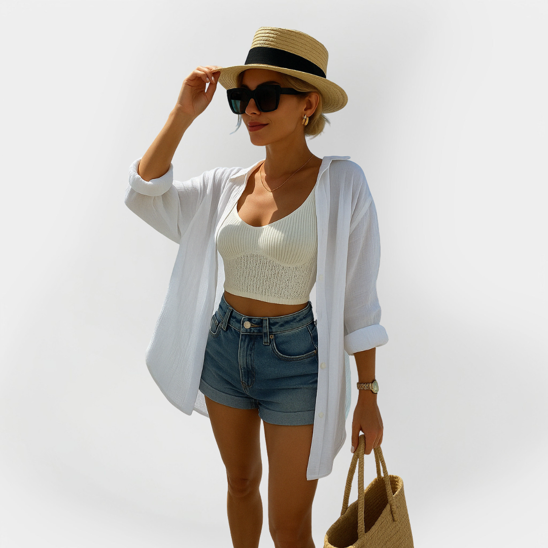 Beach Shirt with Eye Design