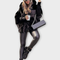 Plush Oversized Hooded Winter Jacket