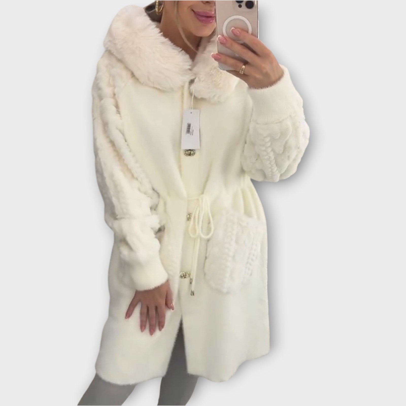 Cozy Faux Fur Hooded Winter Coat