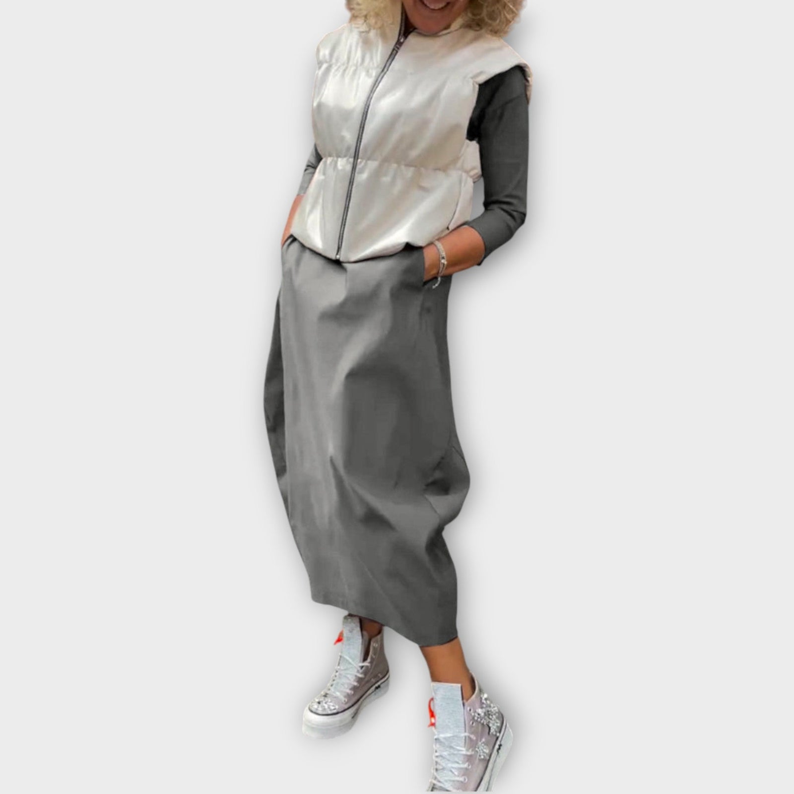 Casual Long Sleeve Maxi Dress