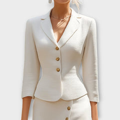Elegant Tailored Skirt Suit