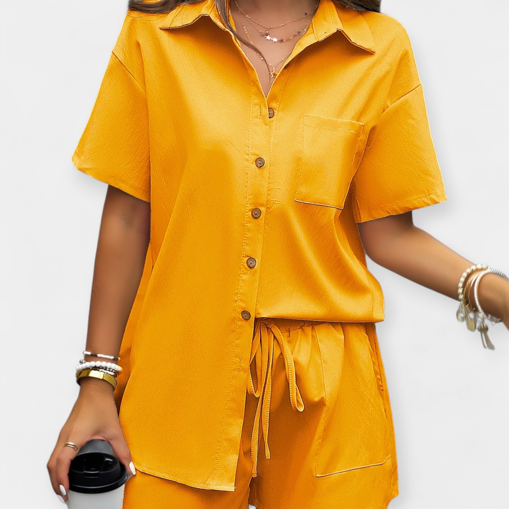 Comfortable Shirt and Shorts Set