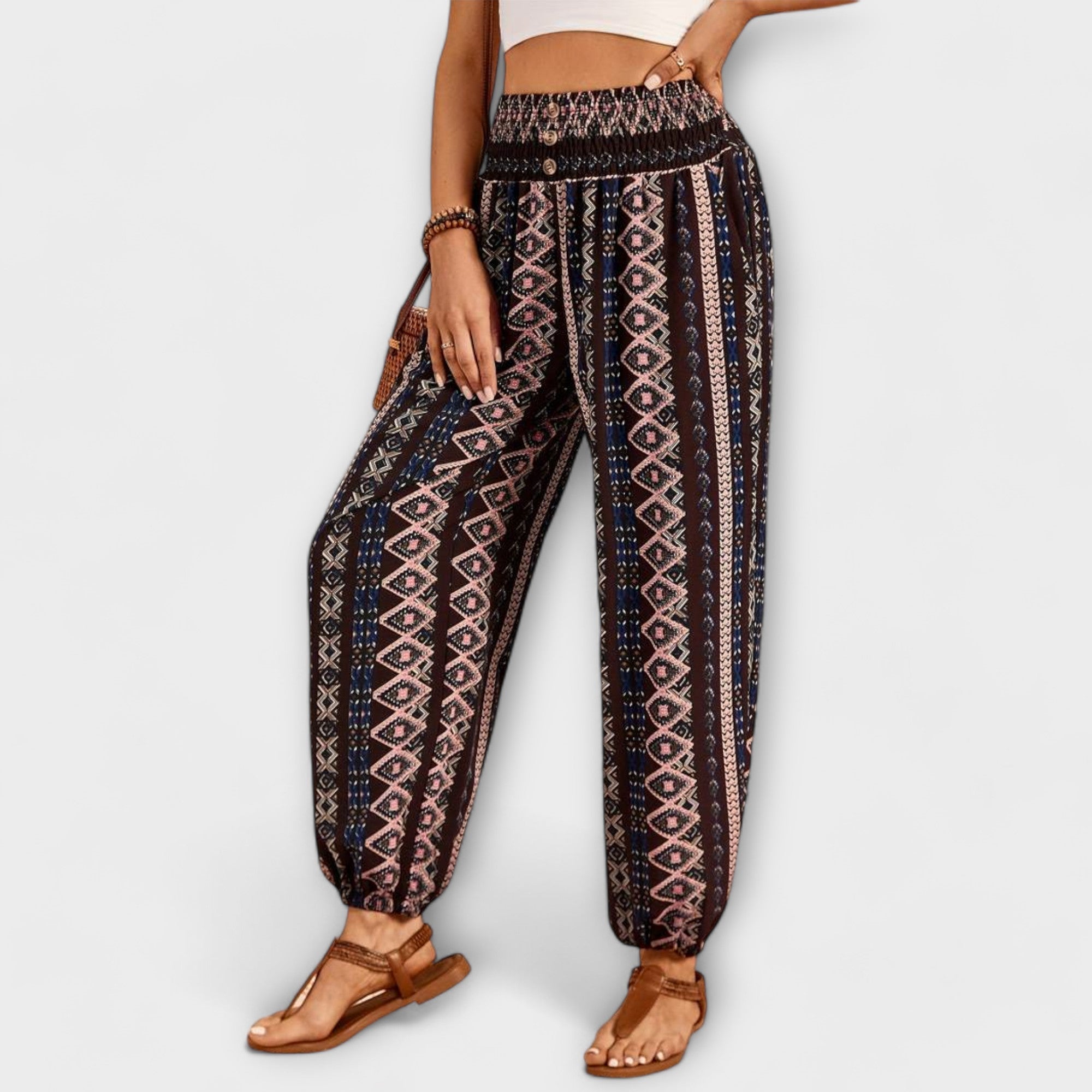 Pants with Folkloric Design