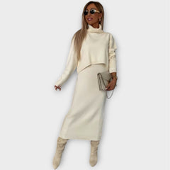 The Luxe Knit Sweater & Skirt Set