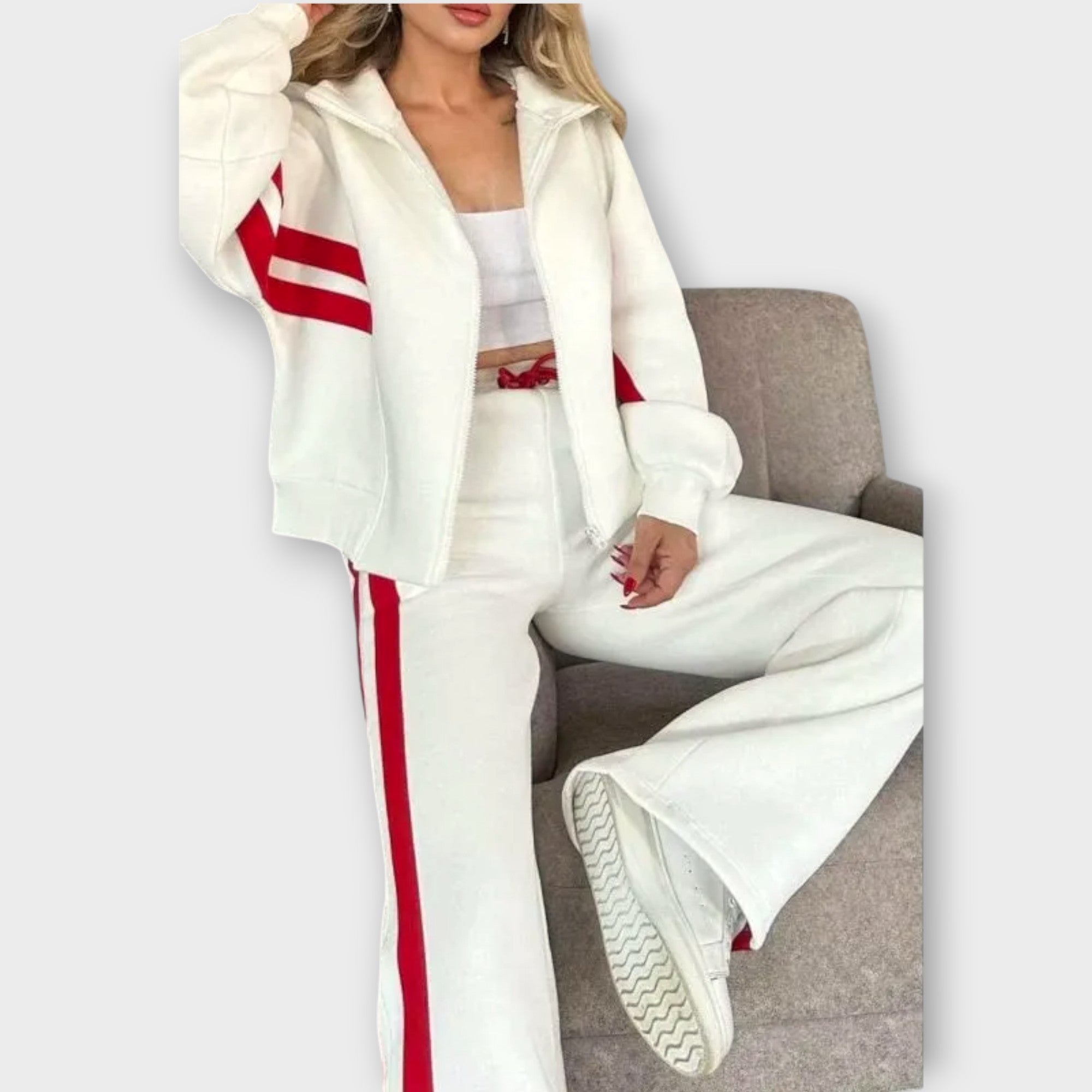 Sporty Zip-Up Lounge Set
