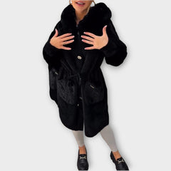 Cozy Faux Fur Hooded Winter Coat