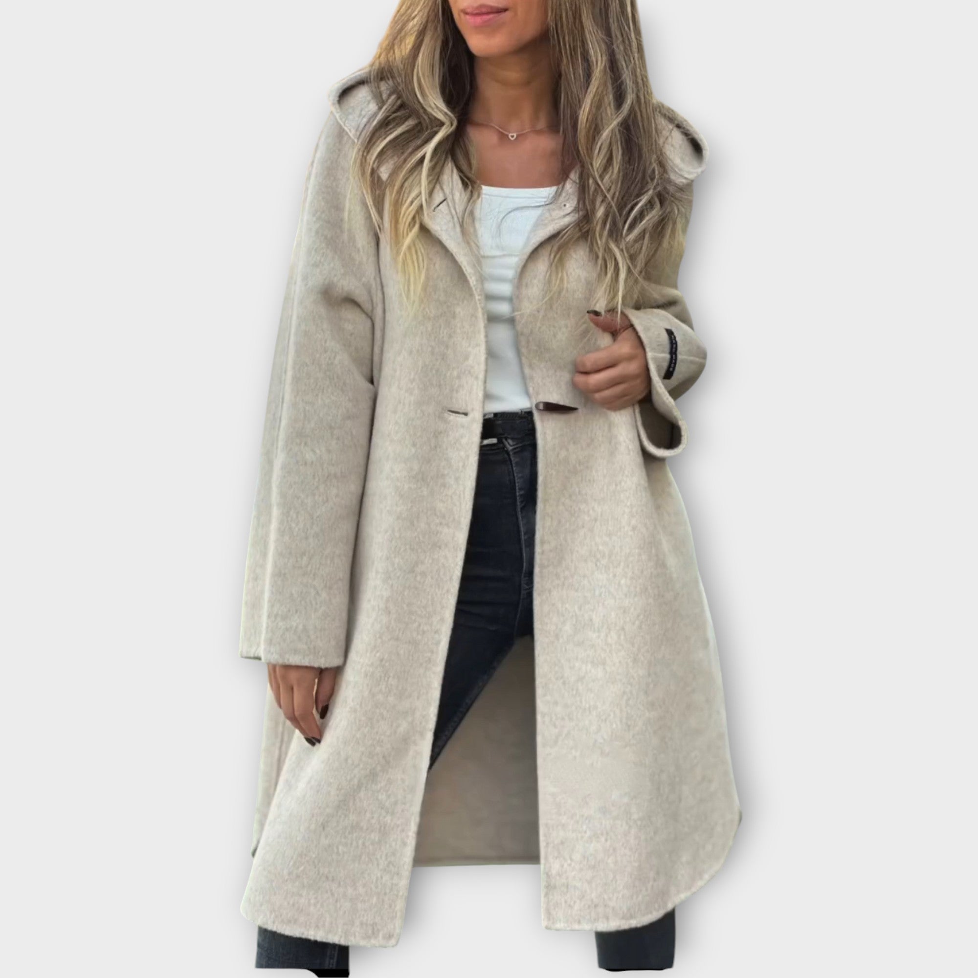 Hooded Cozy Midi Coat