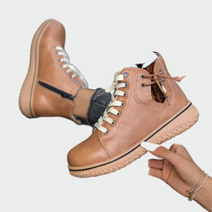 Orthopedic Leather Ankle Boots