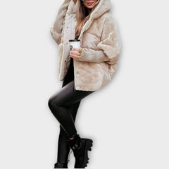Plush Oversized Hooded Winter Jacket