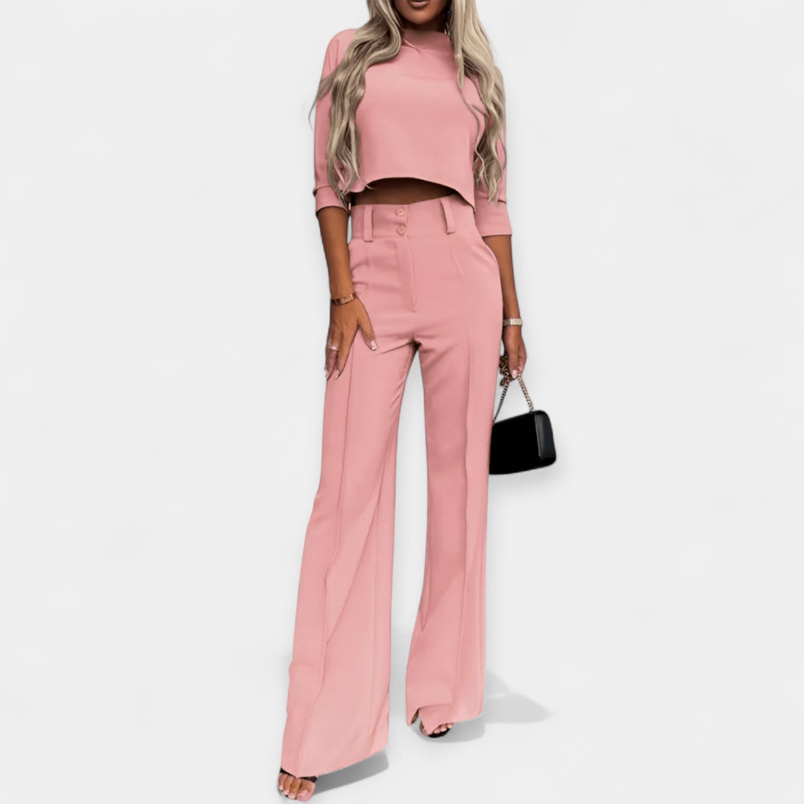 Crop Top and Trousers Set