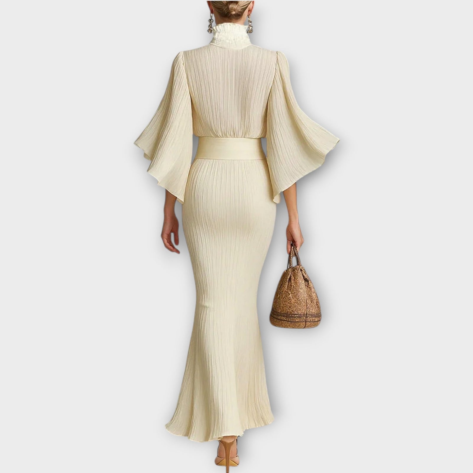 Luxury Pleated Two-Piece Set