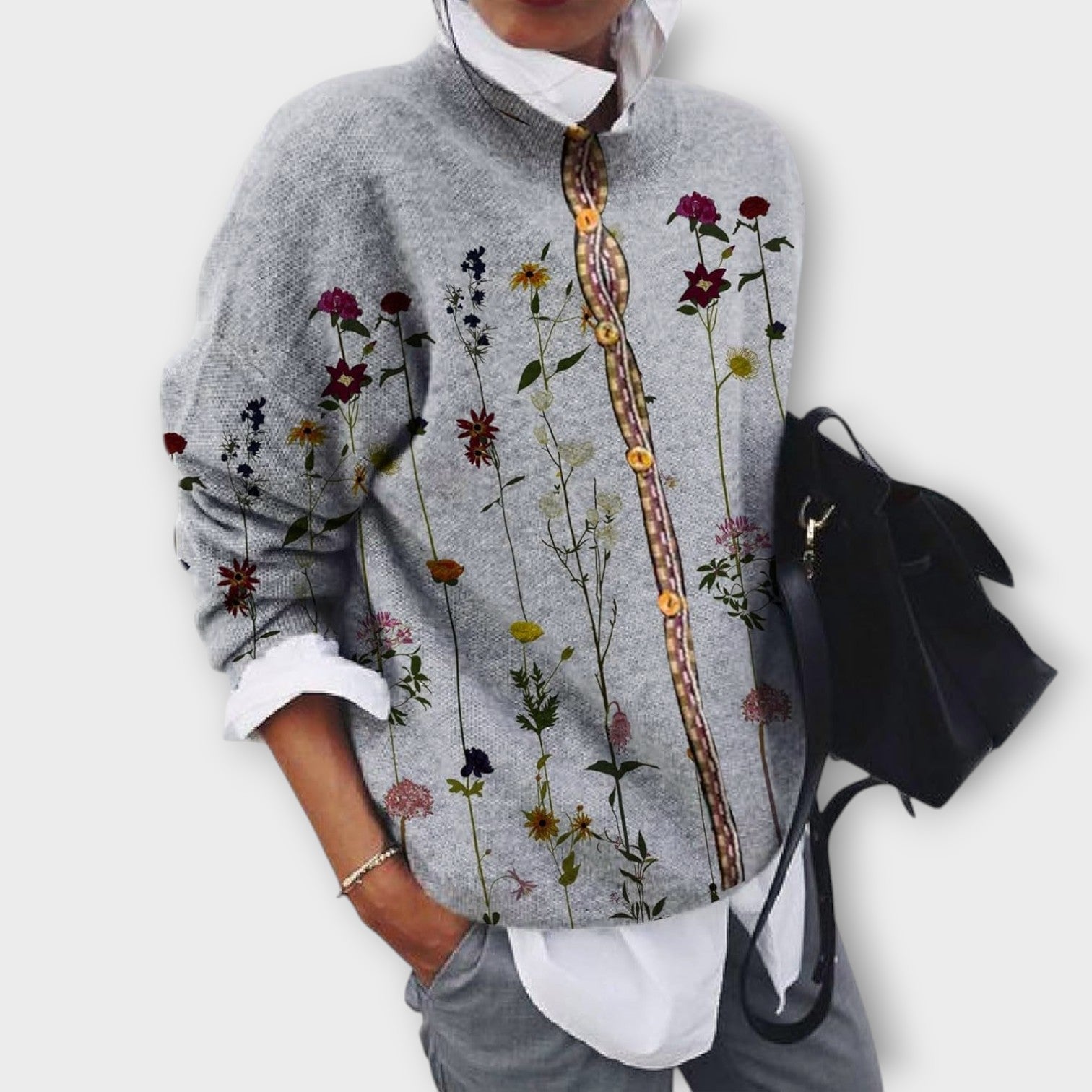 Boho Tapestry Button-Up Shirt