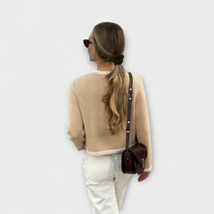 Classic cardigan with decorative pockets