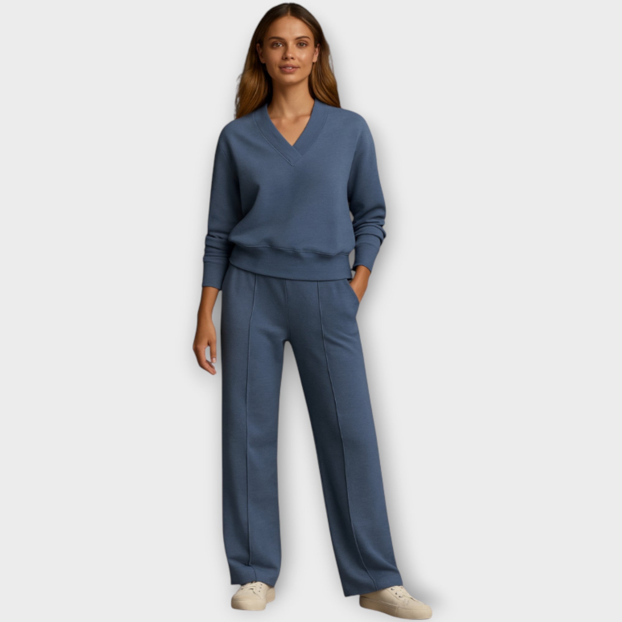 Relaxed V-Neck Lounge Set