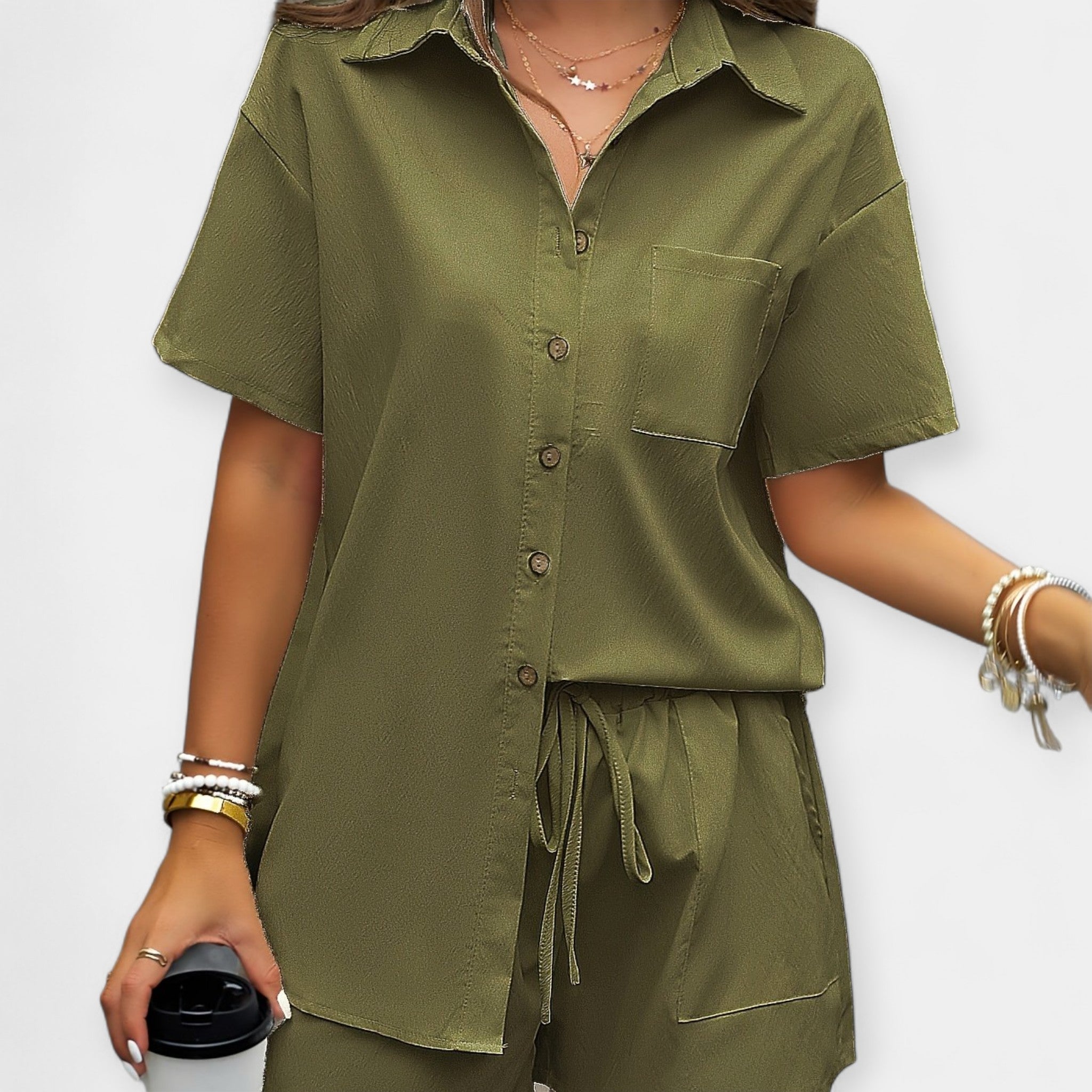 Comfortable Shirt and Shorts Set