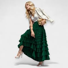 Elegant Tulle Skirt with Decorative Detail