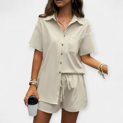 Comfortable Shirt and Shorts Set