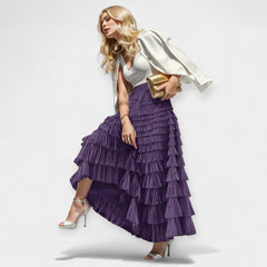 Elegant Tulle Skirt with Decorative Detail