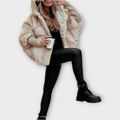 Plush Oversized Hooded Winter Jacket