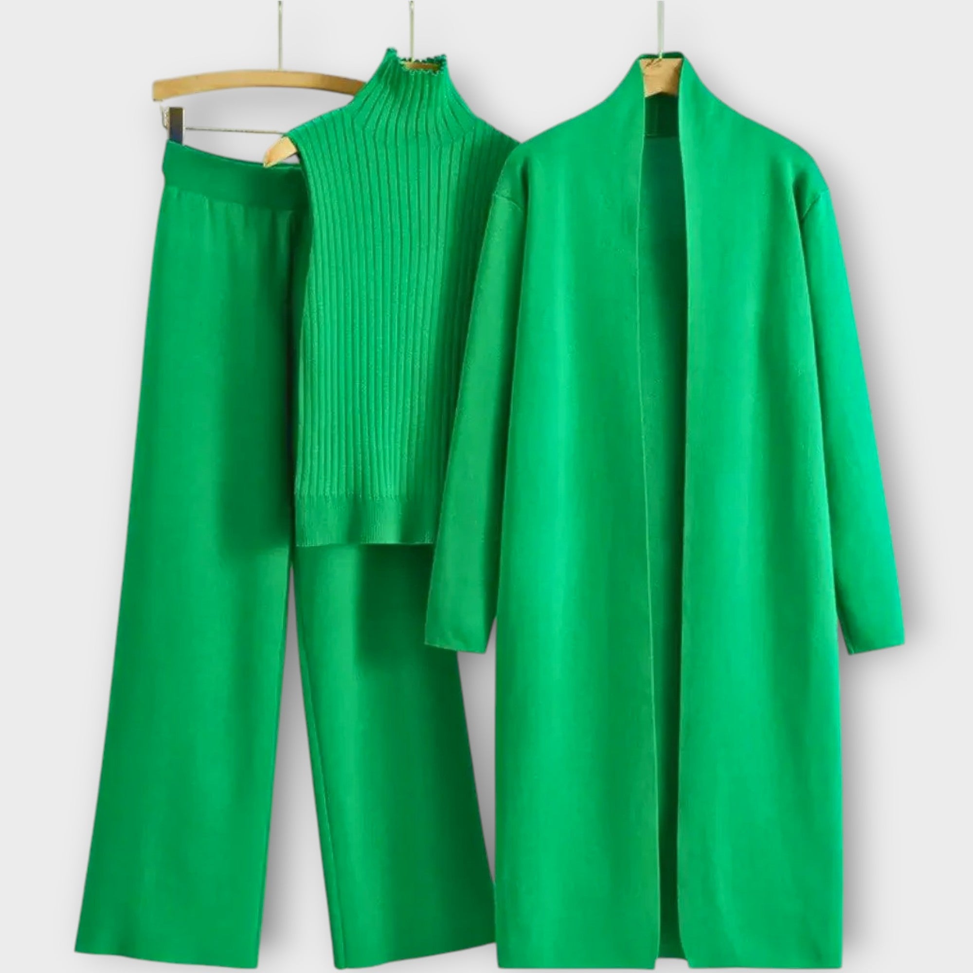 Elegant 3-Piece Knit Lounge Set