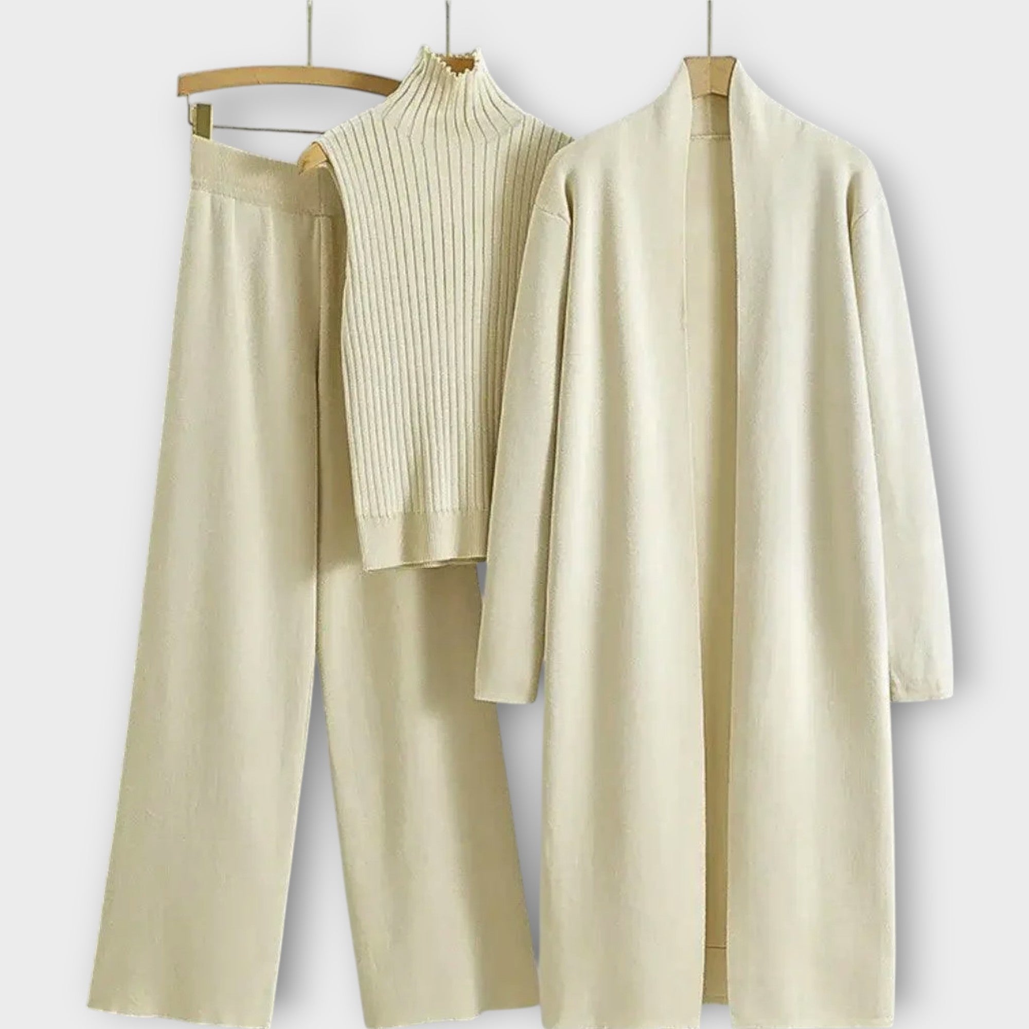 Elegant 3-Piece Knit Lounge Set